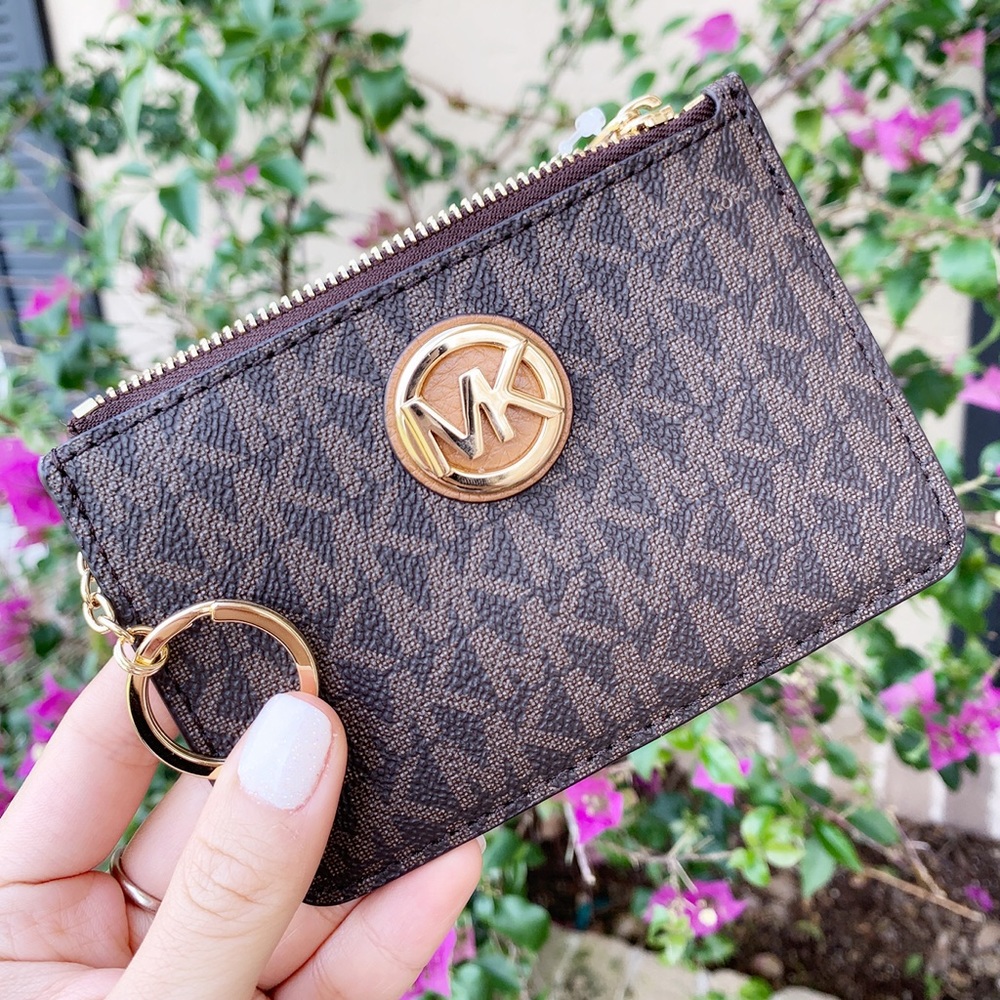 Gaby’sBags👜💕Michael Kors ID Key ring Coin Wallet - Picture 1 of 6